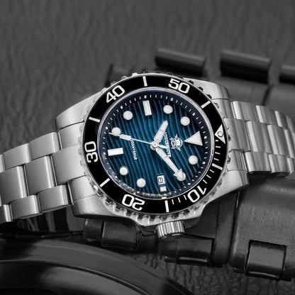 🔥SALDI D'AUTUNNO 🔥Orologio subacqueo al quarzo Addiesdive da 41 mm con quadrante a trama "deserto" AD2537