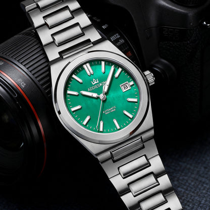 Orologio da uomo AddiesKIN K008 con quadrante in madreperla da 39 mm e movimento Miyota 9015.