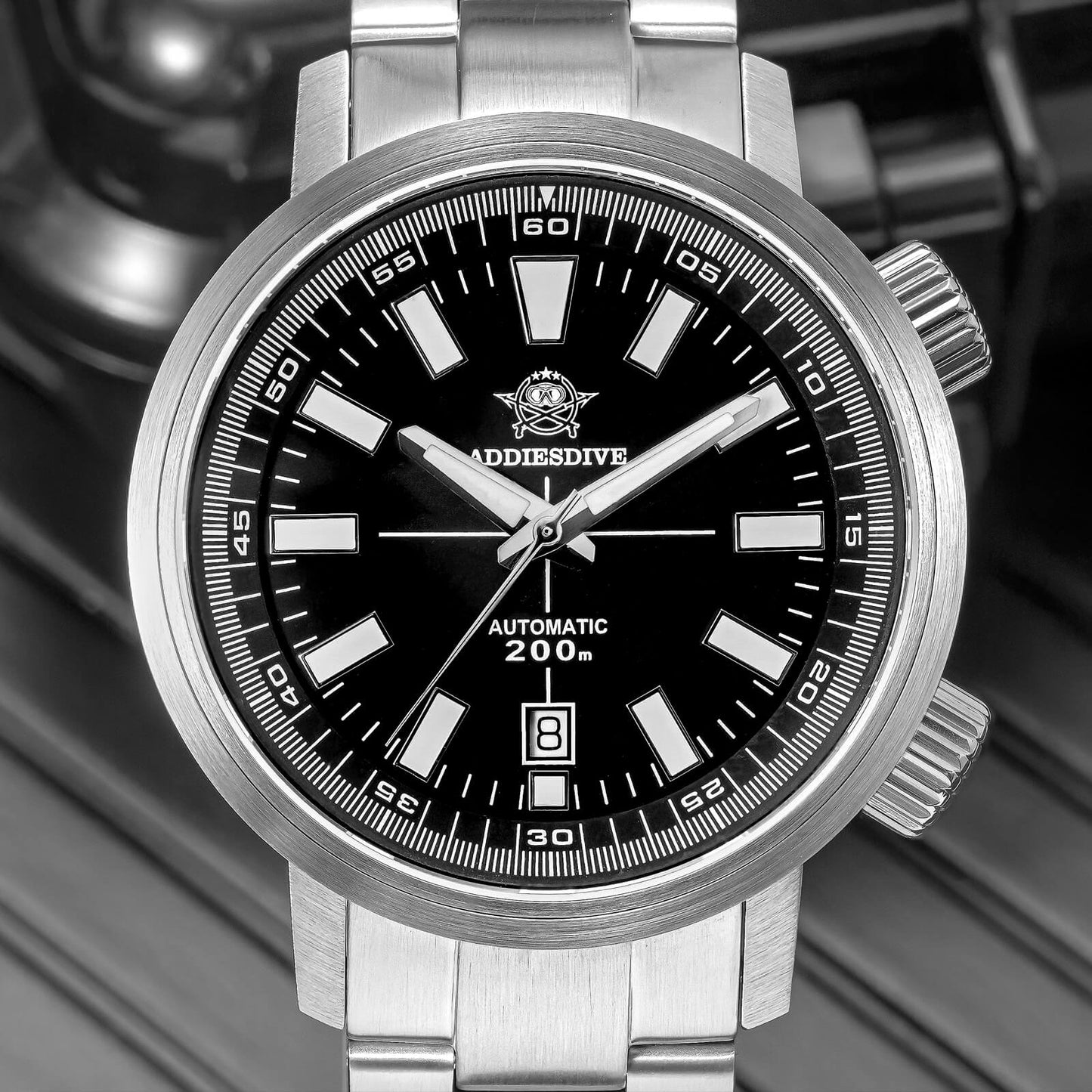 ★Magazzino italiano★Addiesdive Dual Crown Captain Willard 6105 Homage AD2093