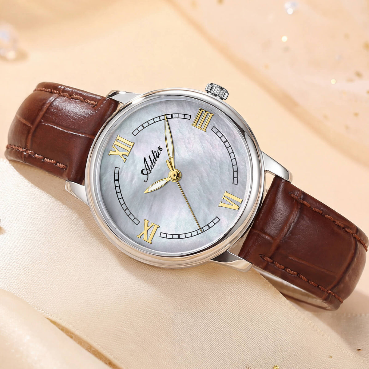 🔥SALDI D'AUTUNNO 🔥 Orologio da Donna di Lusso Addies 31mm in Acciaio Inossidabile al Quarzo AW25906