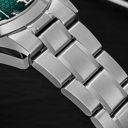 🔥SALDI D'AUTUNNO 🔥 Orologio automatico AddiesKIN K011 da 38 mm con quadrante a motivo "lingotto" e movimento 9015