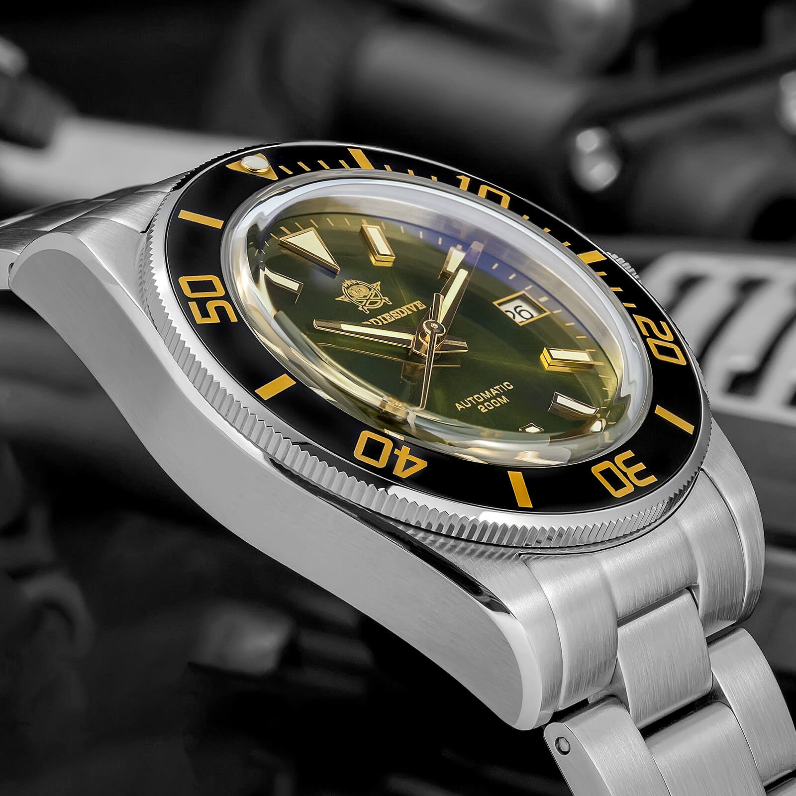 Addiesdive Orologio da Uomo Retro Sub 39mm NH35 AD2084
