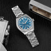 AddiesKIN 40mm Orologio Automatico di Lusso con Quadrante in Titanio Cristallizzato e Movimento Miyota 9015 (Modello K006)
