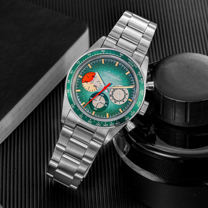 ADDIESDIVE 37mm Orologio Cronografo al Quarzo di Lusso AD2551