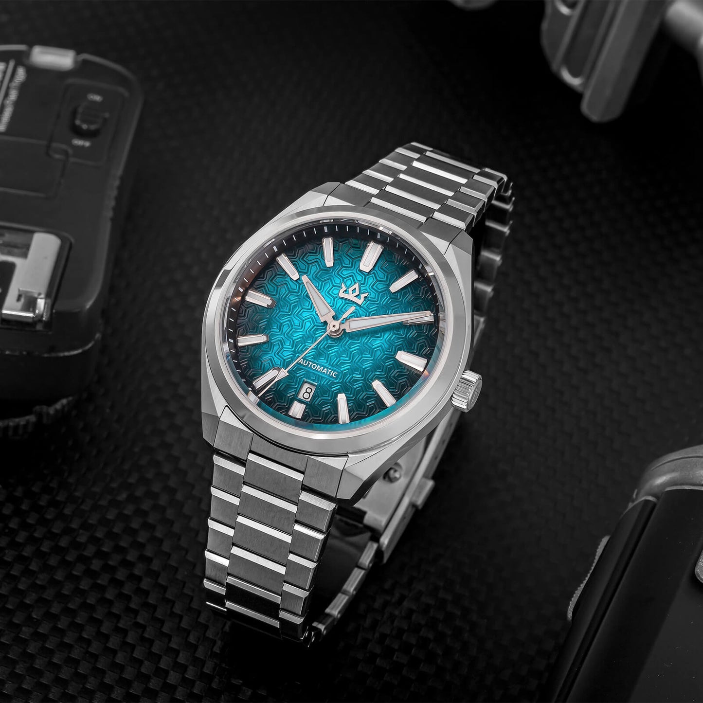Orologio automatico di lusso AddiesKIN K014 da 40 mm con quadrante in rilievo tipo cammeo e movimento ST2130