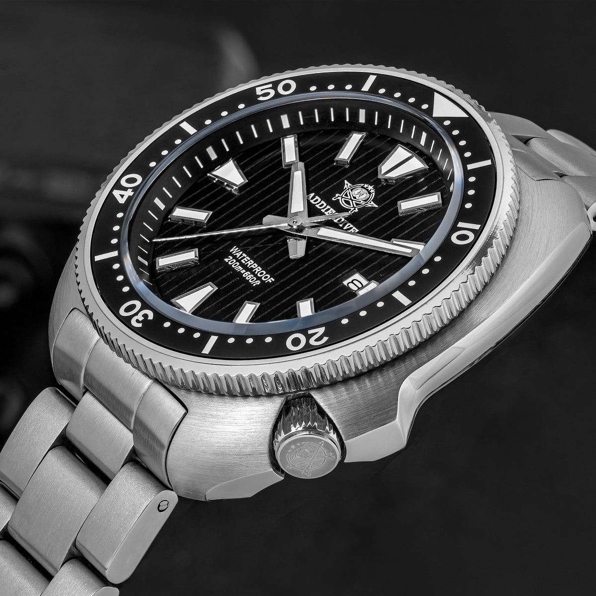 ★Offerta speciale★ Orologio subacqueo al quarzo da uomo Addiesdive Turtle 41 mm AD2507