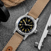 ★Magazzino Italia★Orologio meccanico vintage ADDIESDIVE 36mm AD2076