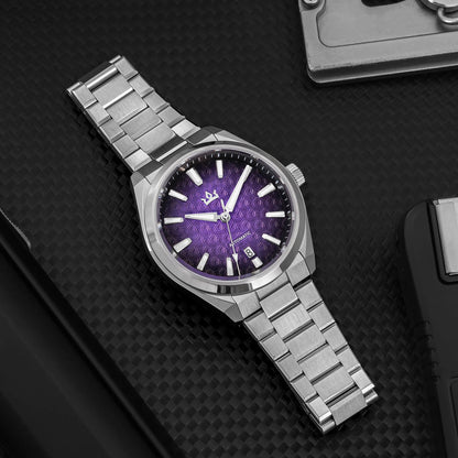 Orologio automatico di lusso AddiesKIN K014 da 40 mm con quadrante in rilievo tipo cammeo e movimento ST2130