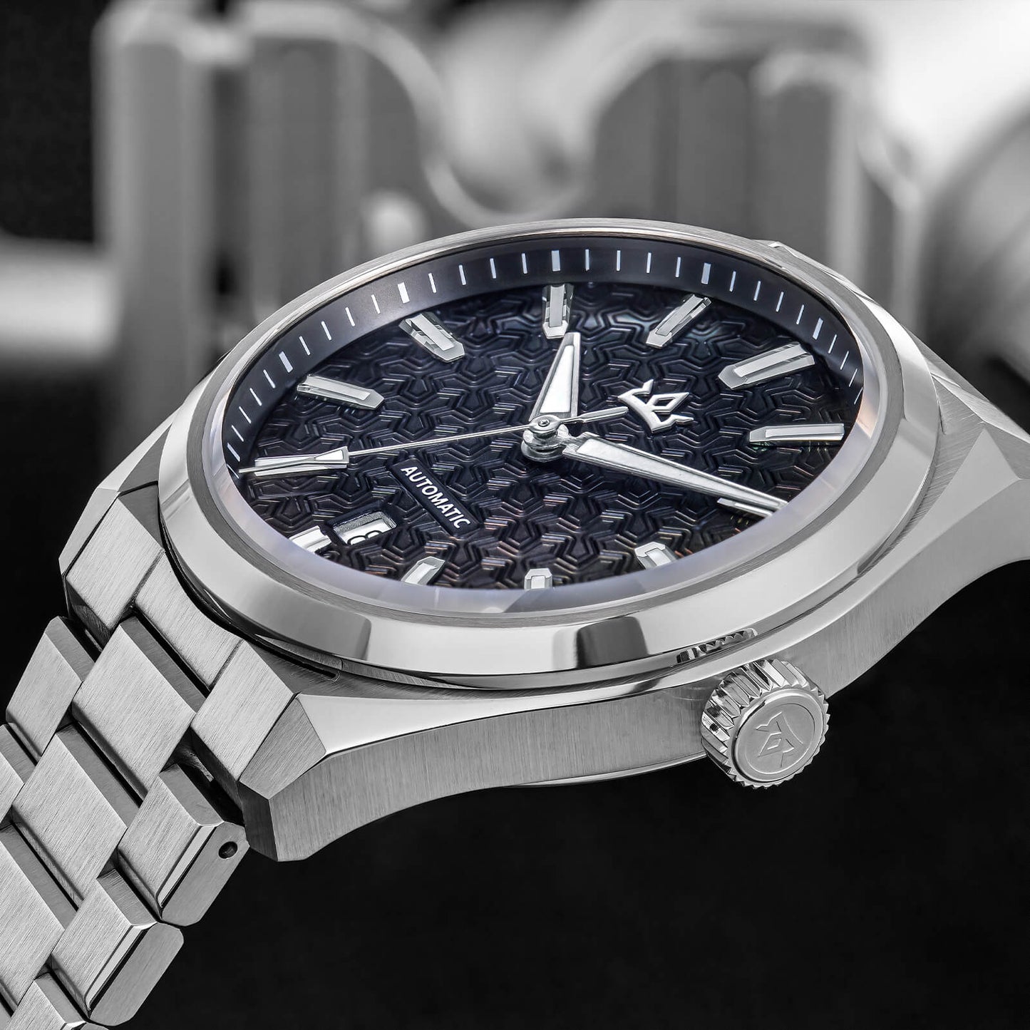Orologio automatico di lusso AddiesKIN K014 da 40 mm con quadrante in rilievo tipo cammeo e movimento ST2130