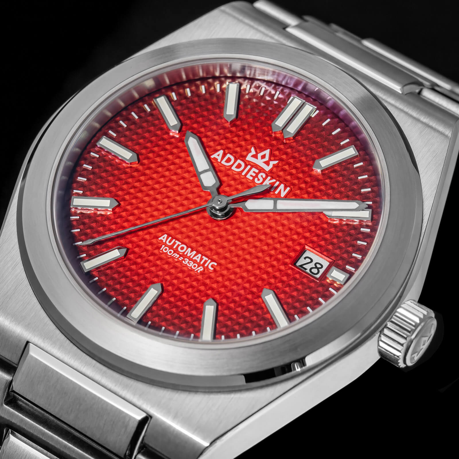 Orologio da uomo ADDIESKIN K004 "Waffle Elegance" automatico 9015