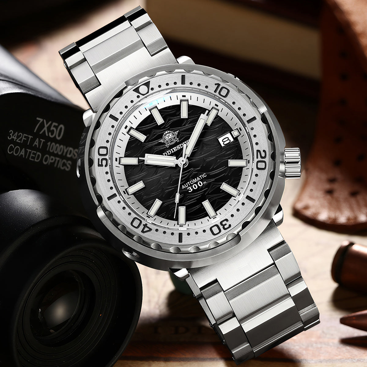 ★Speciale Capodanno★ Orologio automatico Addiesdive con cinturino in acciaio inossidabile, AD2098