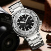 ★Ottimo affare★ Orologio automatico Addiesdive con cinturino in acciaio inossidabile, AD2098