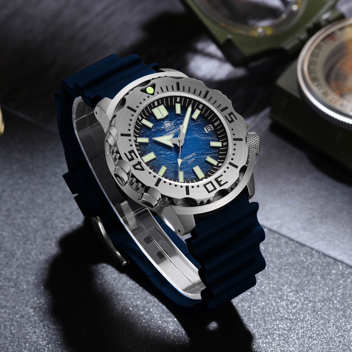 ★Speciali settimanali★ADDIESDIVE Orologio Subacqueo OceanMonster AD2047
