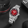 AddiesKIN Orologio da uomo K003 con quadrante effetto ghiaccio crepato, 38 mm, movimento Miyota 9015