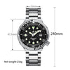 ★Magazzino italiano★ Orologio subacqueo meccanico automatico ADDIESDIVE® Tuna Series, impermeabile fino a 300 m, nero (Modello: AD2522)