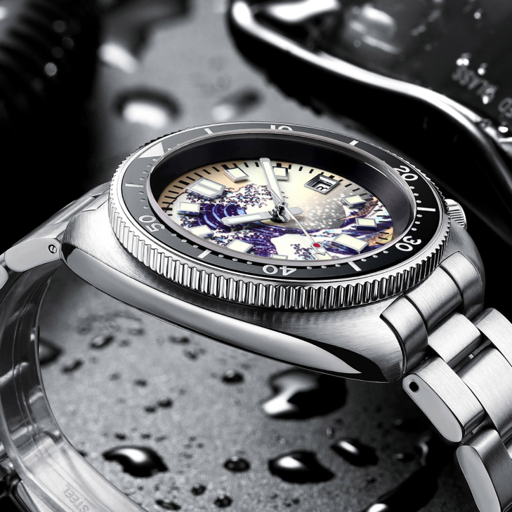 Orologio subacqueo ADDIESIVE con vetro zaffiro sintetico e quadrante luminoso 200M H8-Surf