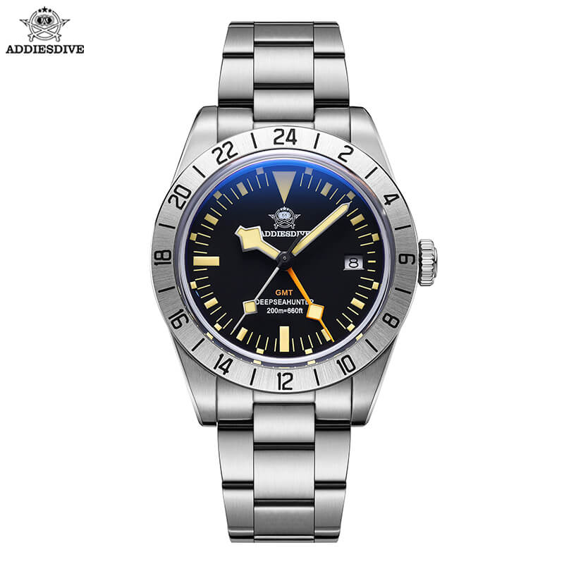 ADDIESDIVE 39mm BB GMT Orologio al quarzo Movimento RONDA515, AD2036