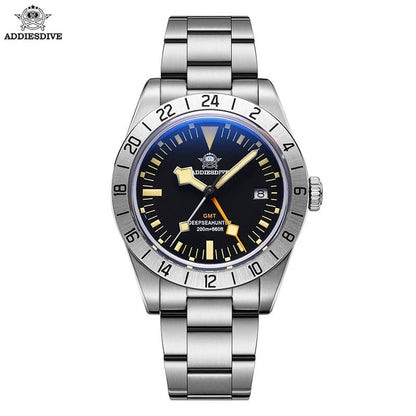 ADDIESDIVE 39mm BB GMT Orologio al quarzo Movimento RONDA515, AD2036