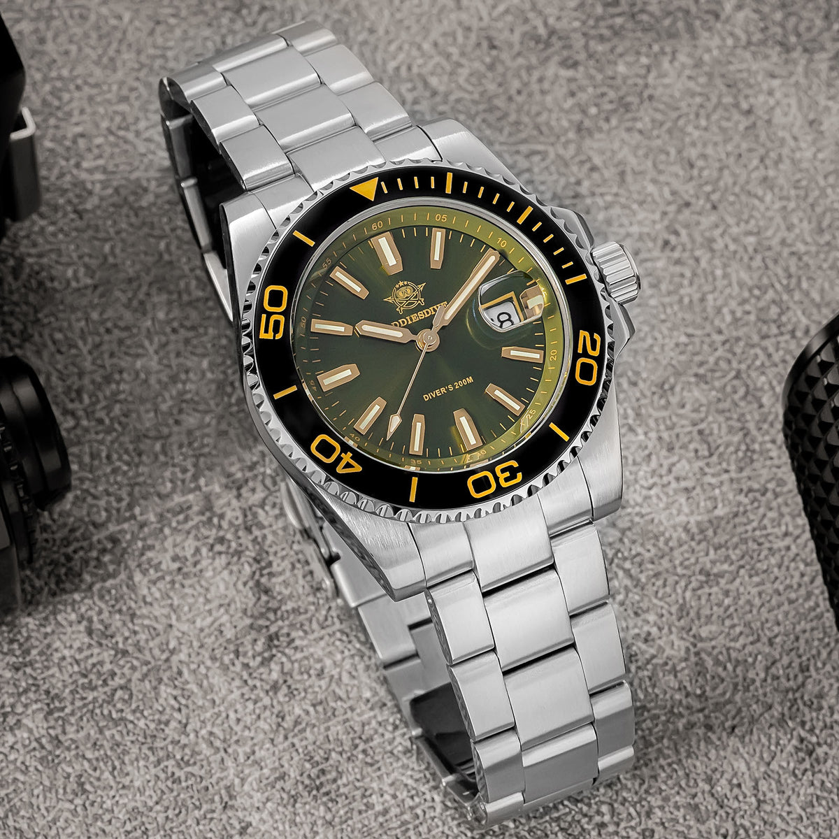 ★Speciale Capodanno★Orologio al quarzo vintage ADDIESDIVE da 41 mm, subacquei, AD2510