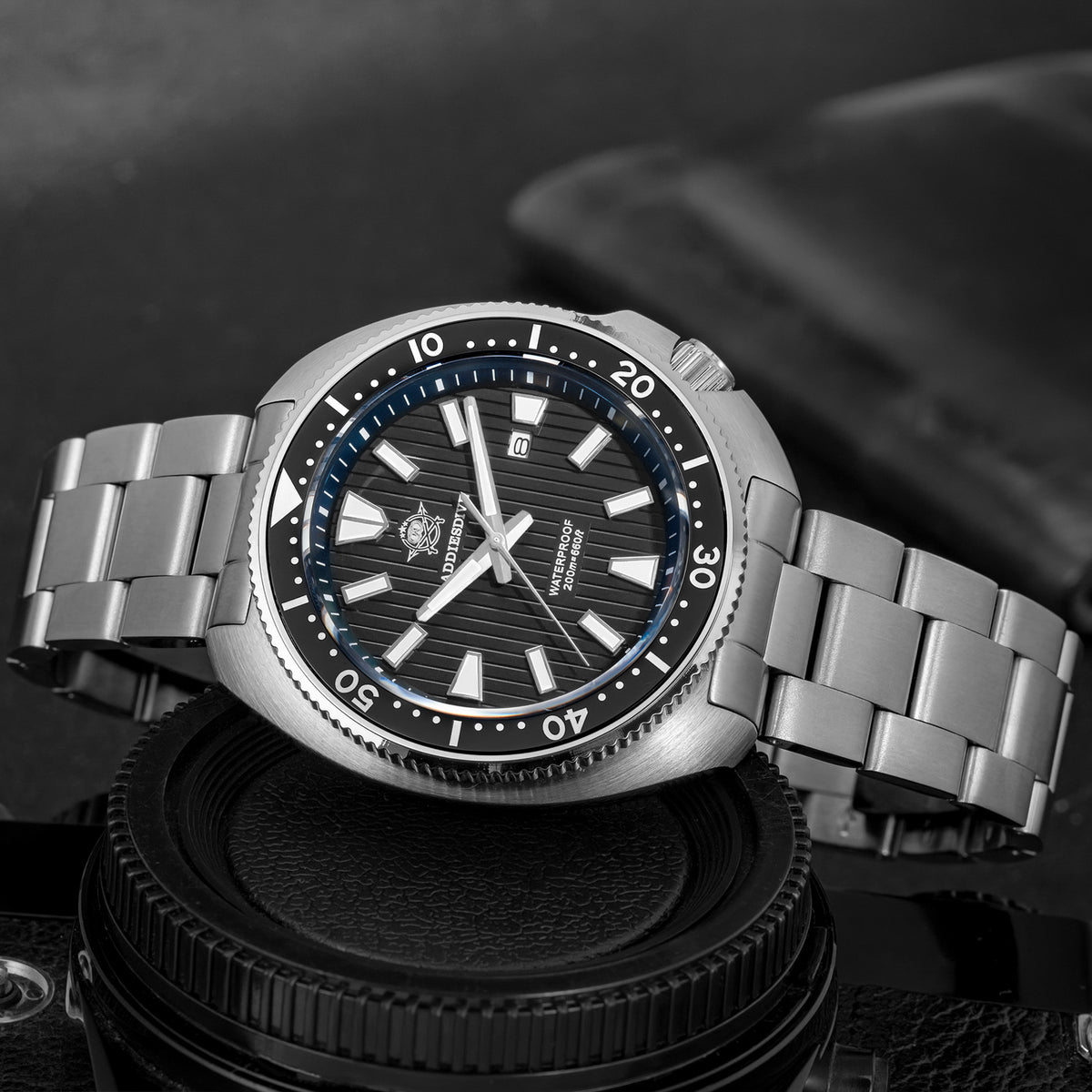 ★Offerta speciale★ Orologio subacqueo al quarzo da uomo Addiesdive Turtle 41 mm AD2507
