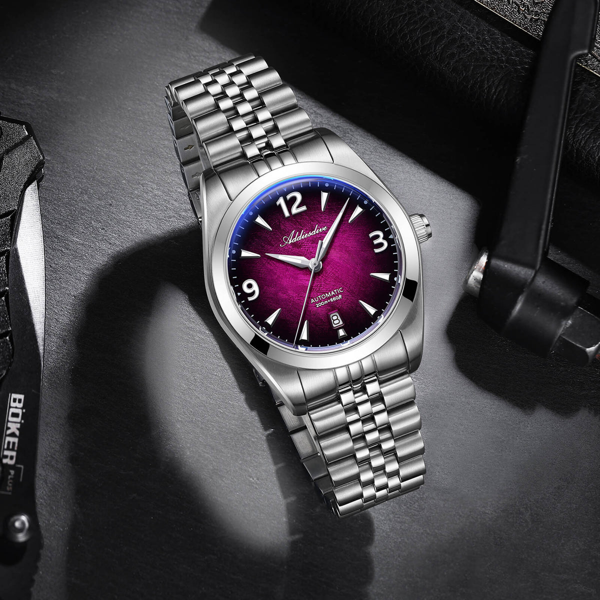 ADDIESDIVE AD2560 Orologio Automatico da Uomo 39mm – Miyota 8215, Vetro Zaffiro e Impermeabilità 200m