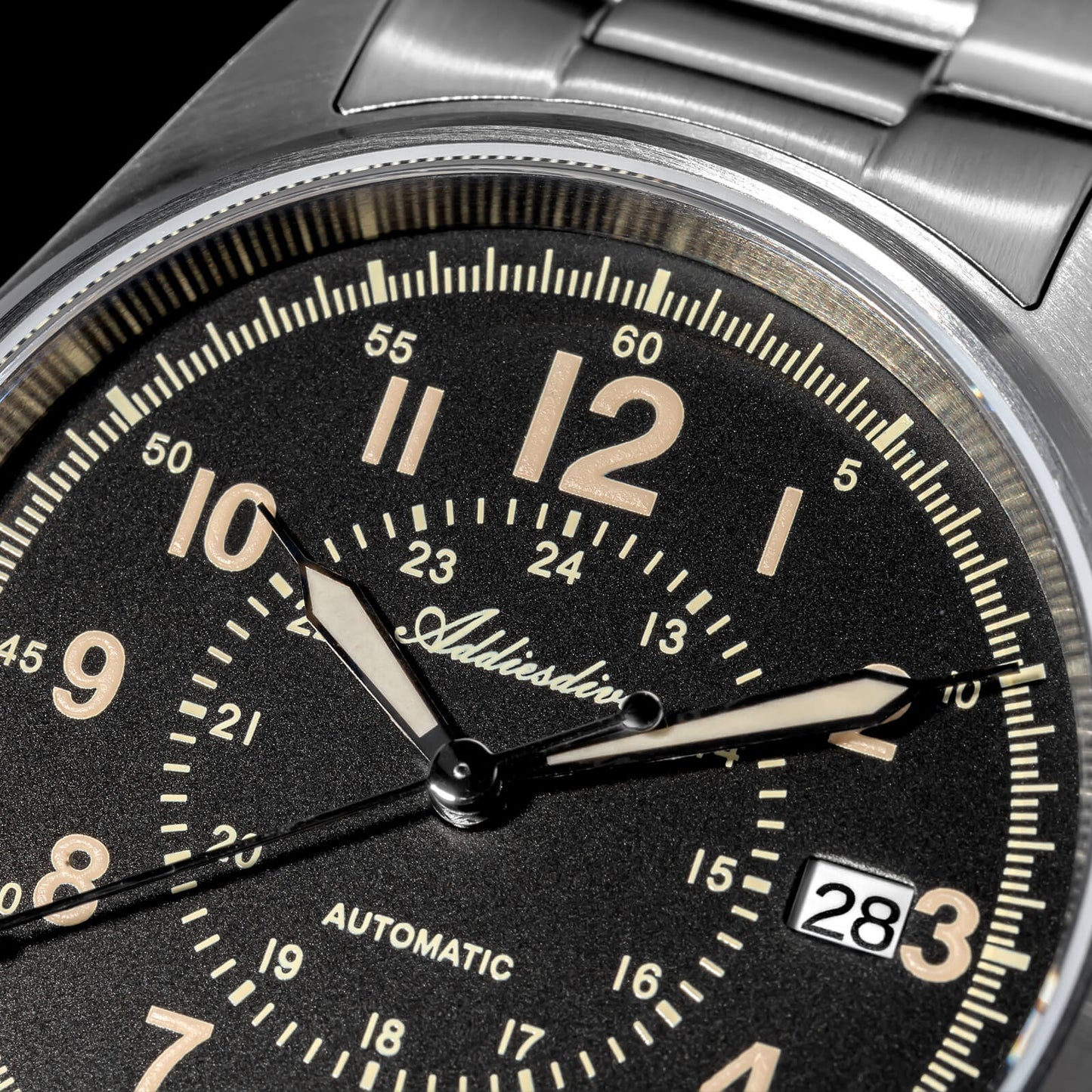 ★Magazzino Italia★ADDIESDIVE Orologio automatico in cristallo di zaffiro da 39 mm Orologio da campo AD2074