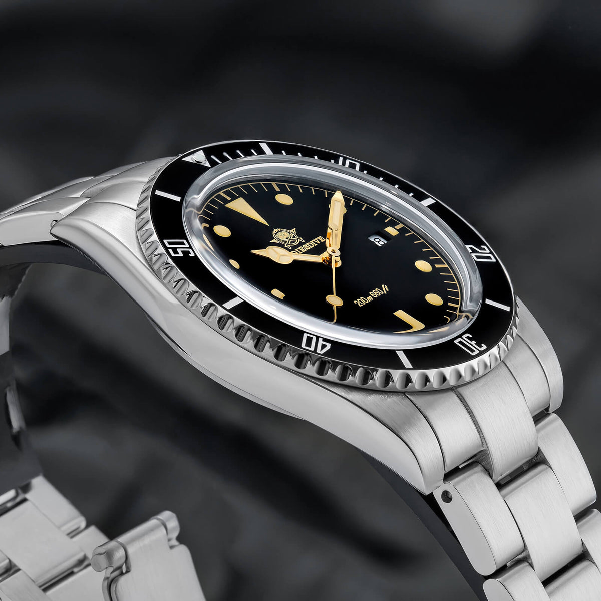ADDIESDIVE Orologio al Quarzo da 39 mm con Lunetta Girevole Bidirezionale AD2072