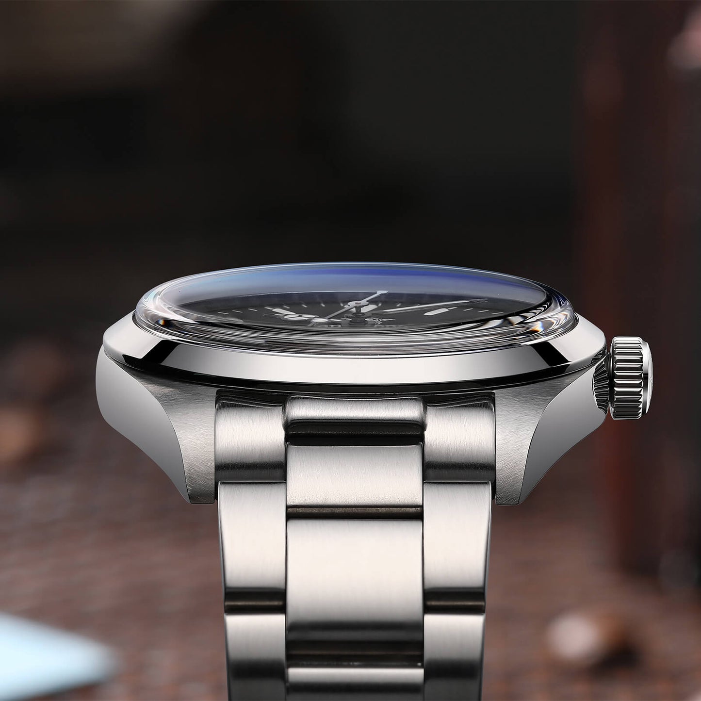 Orologio ADDIESDIVE 36mm AD2556 Automatico Stile Explorer con Movimento ST2130 e Vetro Zaffiro Bombato