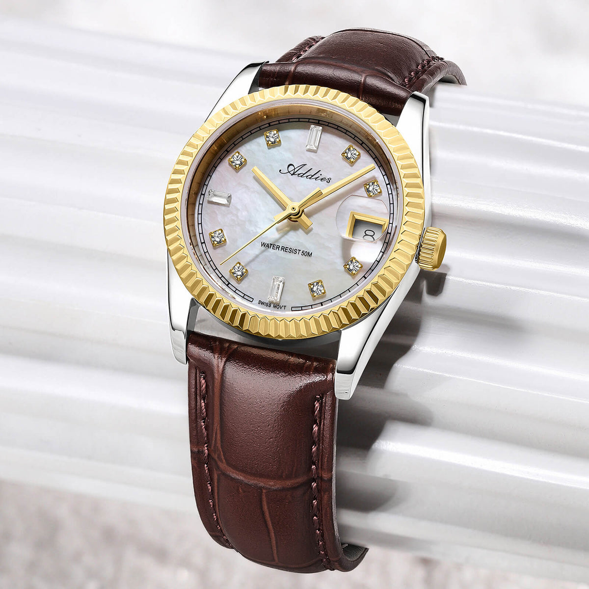 ★Nuovi Arrivi★Orologio da donna Addies da 28 mm con movimento al quarzo di lusso, modello AW25905