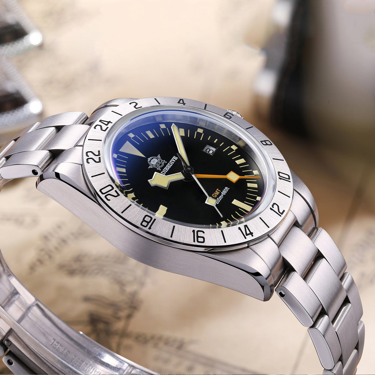 ★Speciale Capodanno★Orologio al quarzo ADDIESDIVE 39mm BB GMT con movimento RONDA515 (AD2035/AD2036)