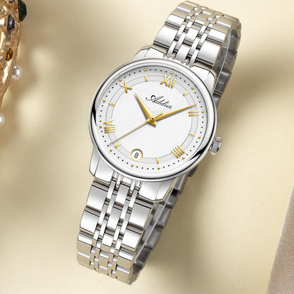 Orologio da donna di lusso Addies, al quarzo, in acciaio inossidabile, 31 mm – AW25904