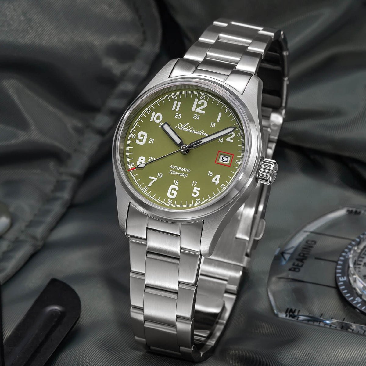 🔥SALDI D'AUTUNNO 🔥ADDIESDIVE 39mm Orologio Explore NH35 Automatico AD2070
