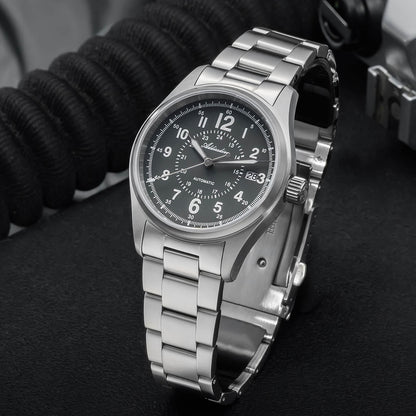 ADDIESDIVE Orologio automatico in cristallo di zaffiro da 39 mm Orologio da campo AD2074