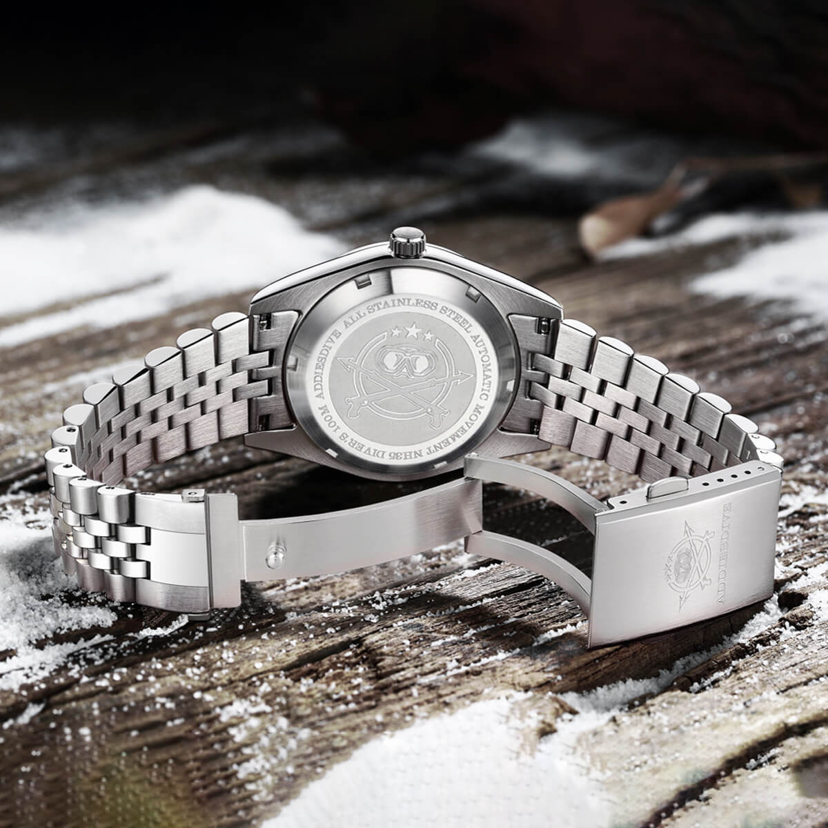 ★Magazzino italiano★Addiesdive Orologio automatico da 39 mm, subacqueo 100 m, NH35 (AD2038)