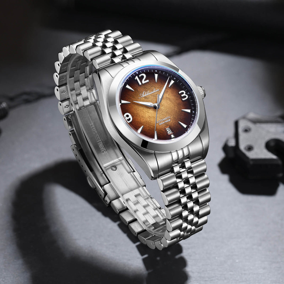 ADDIESDIVE AD2560 Orologio Automatico da Uomo 39mm – Miyota 8215, Vetro Zaffiro e Impermeabilità 200m