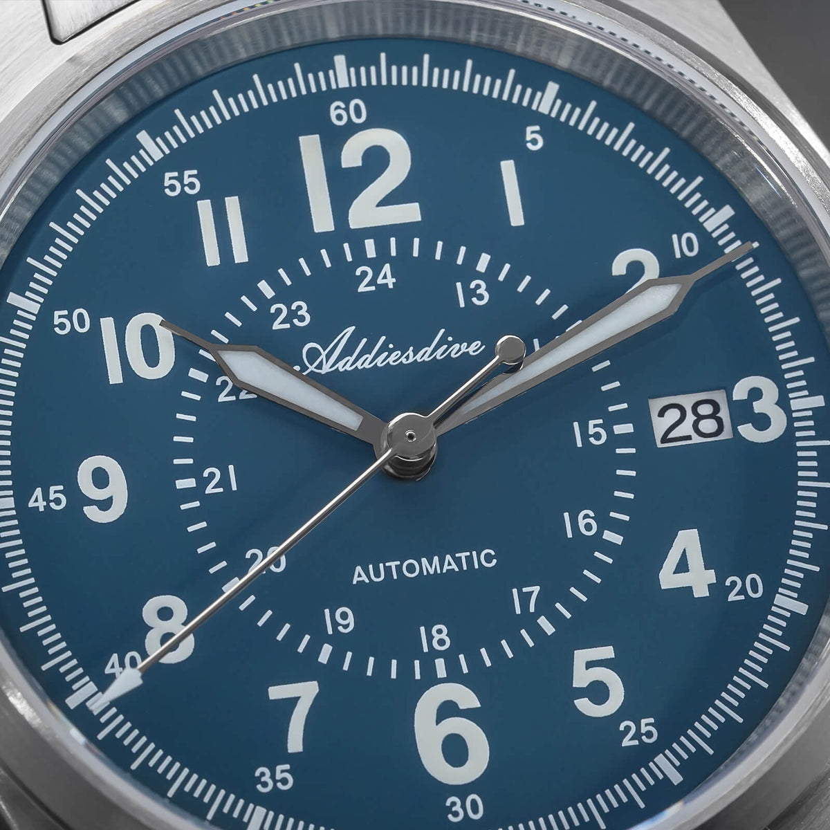 ADDIESDIVE Orologio automatico in cristallo di zaffiro da 39 mm Orologio da campo AD2074
