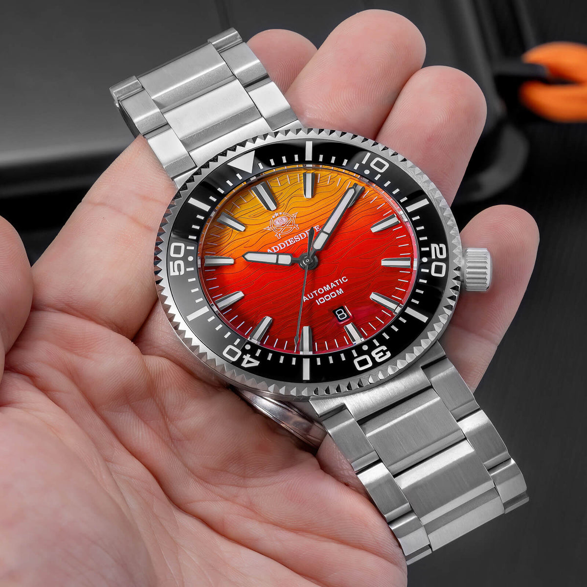 ★Saldi Anniversario★Orologio subacqueo Addiesdive da 46 mm in stile hockey, movimento automatico giapponese AD2526