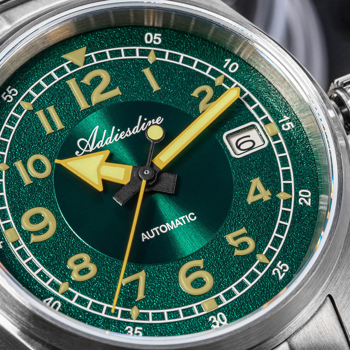 ★Xmas Special Offers★ADDIESDIVE 39mm Explore Orologio Meccanico Retrò da Uomo AD2055
