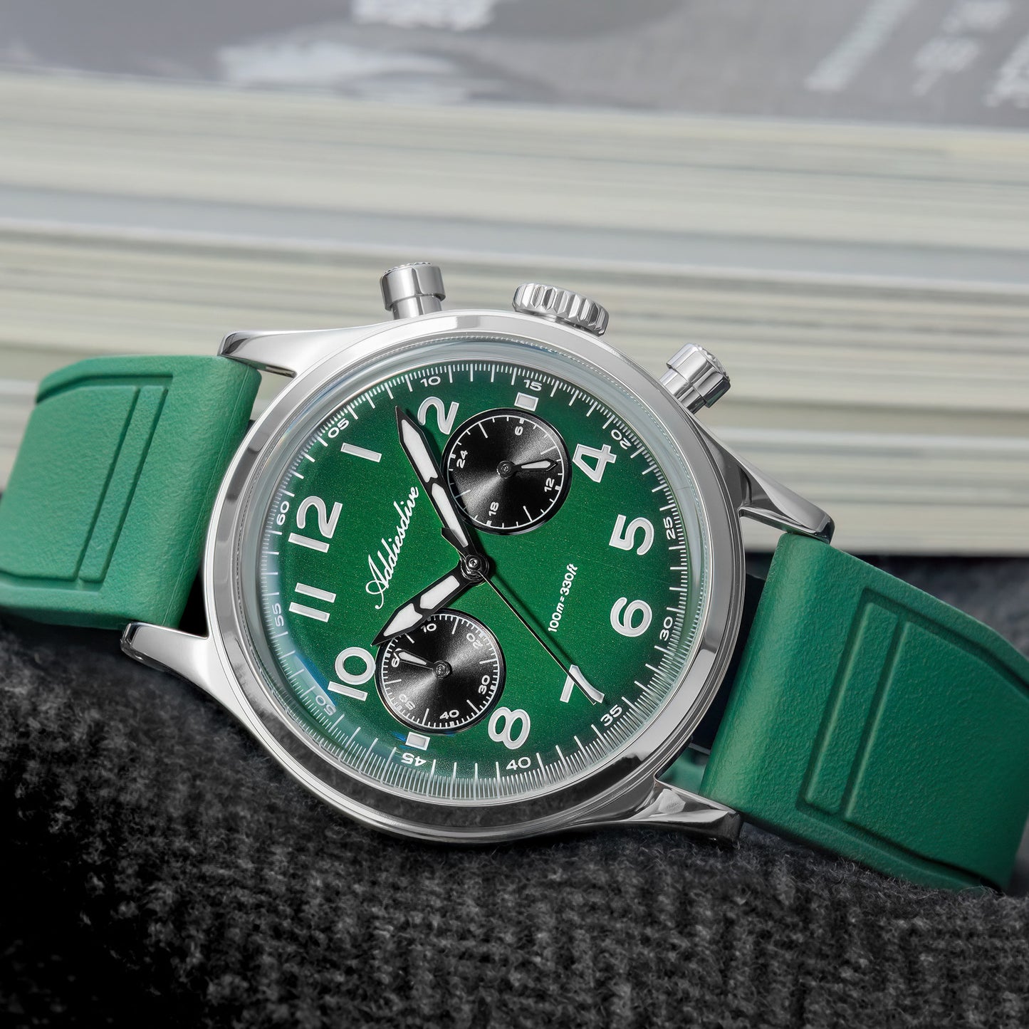 ★Magazzino italiano★ADDIESDIVE Orologio cronografo VK64 da 38 mm AD2516