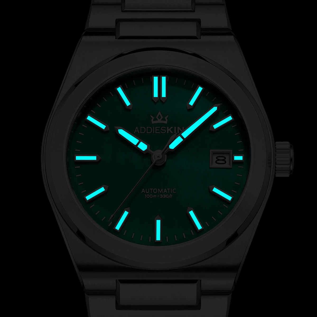 Orologio da uomo AddiesKIN K008 con quadrante in madreperla da 39 mm e movimento Miyota 9015.