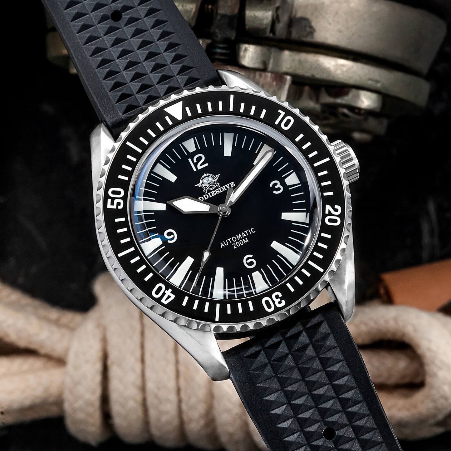 ADDIESDIVE Orologio Subacqueo Automatico Milsub AD2056