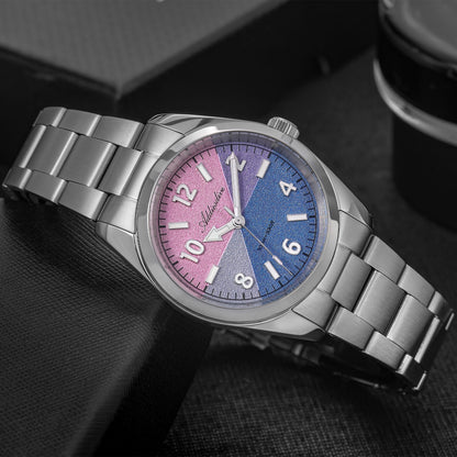 🔥SALDI D'AUTUNNO 🔥 Orologio al quarzo ADDIESDIVE da 36 mm con quadrante a blocchi di colore AD2555 vetro zaffiro