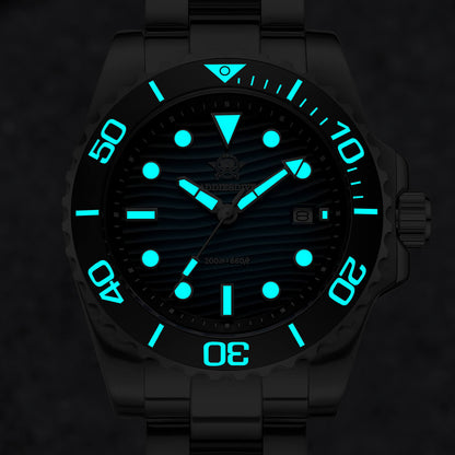 🔥SALDI D'AUTUNNO 🔥Orologio subacqueo al quarzo Addiesdive da 41 mm con quadrante a trama "deserto" AD2537