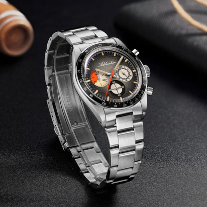 ADDIESDIVE 37mm Orologio Cronografo al Quarzo di Lusso AD2551