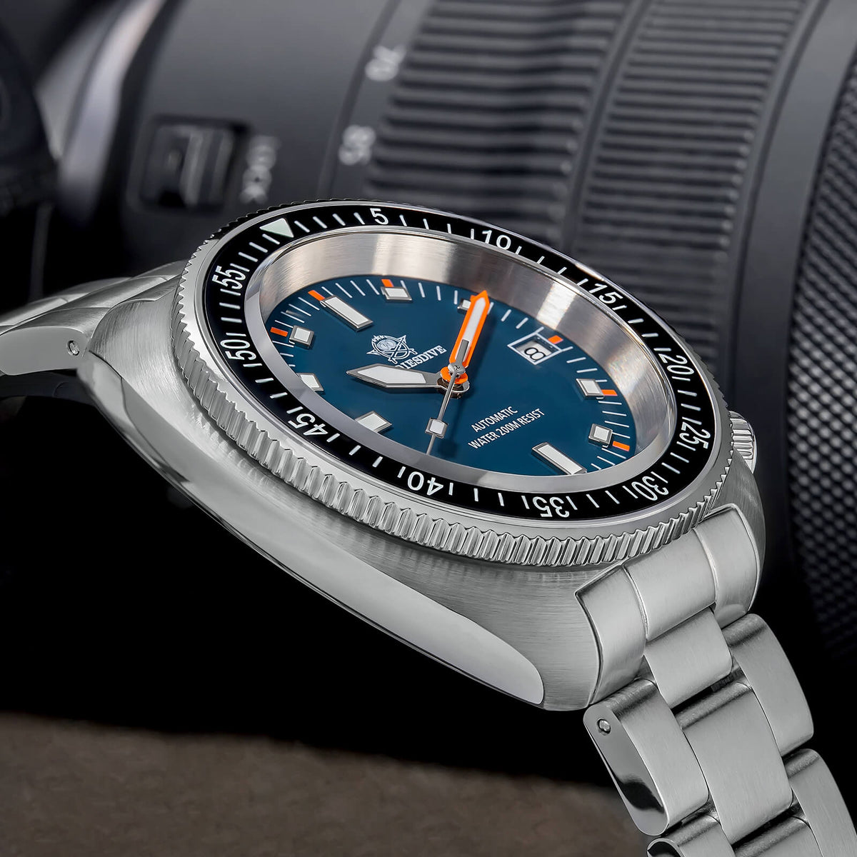 ★Saldi Anniversario★ADDIESDIVE Orologio Subacqueo Retro Captain Willard AD2081