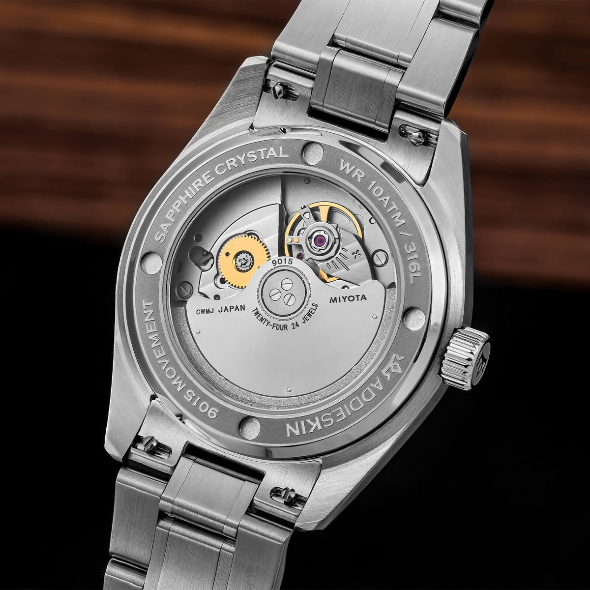 🔥SALDI D'AUTUNNO 🔥 Orologio automatico AddiesKIN K011 da 38 mm con quadrante a motivo "lingotto" e movimento 9015