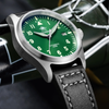 ADDIESDIVE® Pilot watch|movimento automatico NH35A Nastro in acciaio (MY-H2) Verde Cinturino in pelle NH35