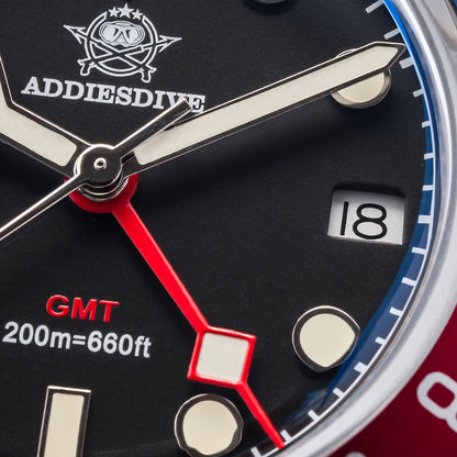 ★Saldi Anniversario★ADDIESDIVE 39mm Orologio al Quarzo BB58 GMT AD2044
