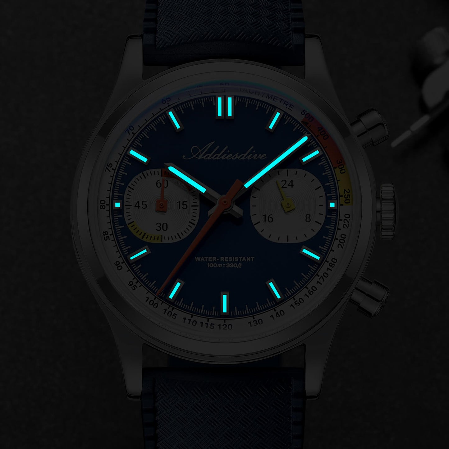 ★Saldi Anniversario★Orologio cronografo ADDIESDIVE VK64 da 38 mm ispirato alle corse AD2529