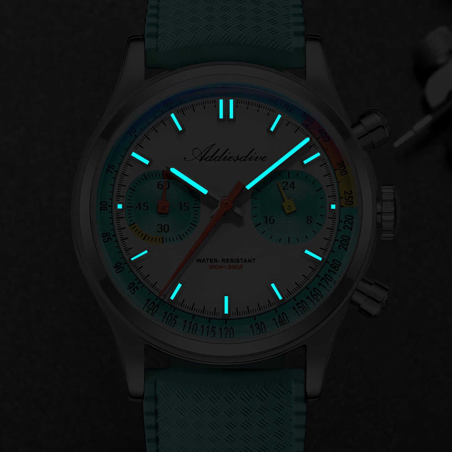 ★Saldi Anniversario★Orologio cronografo ADDIESDIVE VK64 da 38 mm ispirato alle corse AD2529